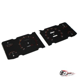 Шкала 2107 под 2 окна в стиле Vesta (красная)