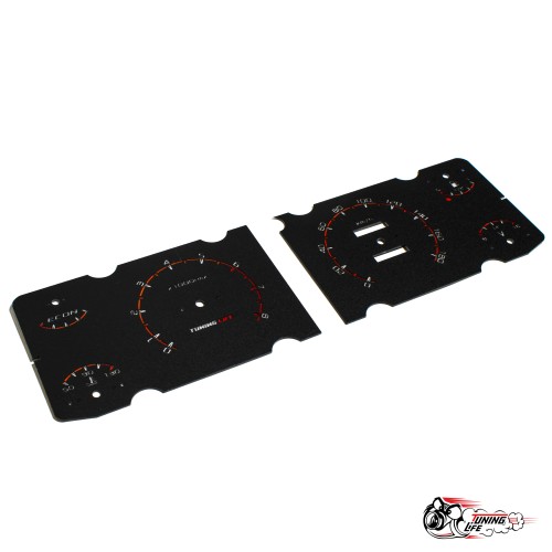 Шкала 2107 под 2 окна в стиле Vesta (красная)