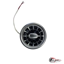 Воздуховод AMG Гранта регулируемые с белой подсветкой СЕРЕБРО