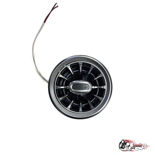 Воздуховод AMG Гранта регулируемые с белой подсветкой СЕРЕБРО