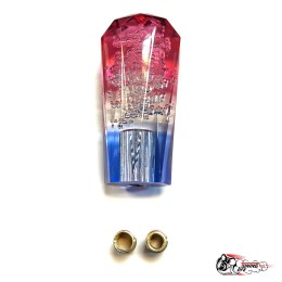 Насадка на ручку КПП дрифтовая 10см 3 цвета кристалл (красный белый синий)