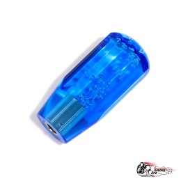 Насадка на ручку КПП дрифтовая 100мм синяя граненая