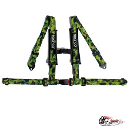 Ремни Sparco камуфляж с мягкой вставкой 4 точки Станадрт застежка