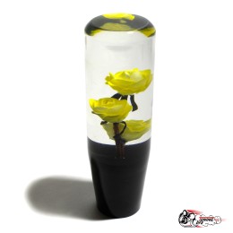 Насадка на ручку КПП роза желтая 15см