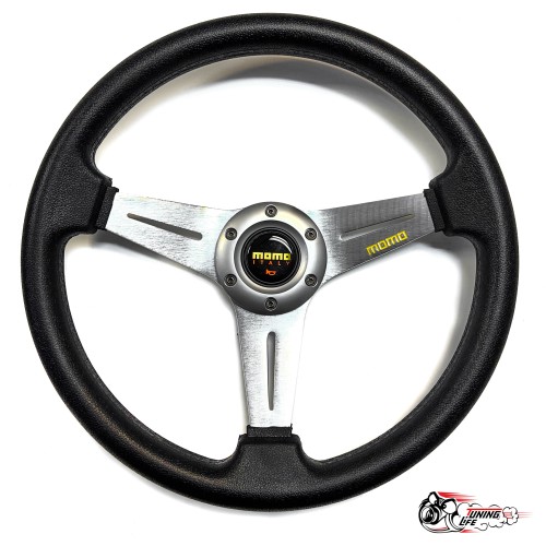 Руль МОМО без вылета серый (бюджет)