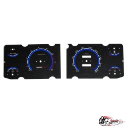 Шкала 2107 под 2 окна в стиле Приора 2 (синяя)