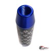 Насадка на ручку КПП сакура на фоне карбон синяя 13см