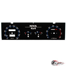 Шкала Нива приборка с.о. в стиле Vesta (синяя)