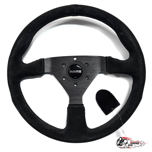 руль МОМО БЕЗ выноса замша черный