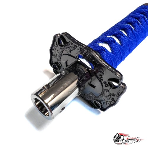 Насадка на КПП меч самурая Синяя с Белым 20см