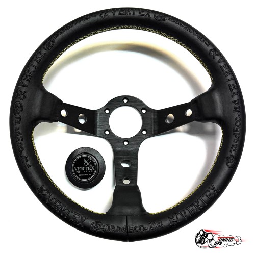 Руль King of Vertex золото (кожа) D32