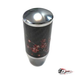 Насадка на ручку КПП мейхуа на фоне карбон серая 8,5см