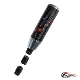 Насадка на ручку КПП мейхуа на фоне карбон темно-серая 13см