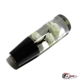 Насадка на ручку КПП роза белая 15см