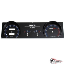 Шкала Нива приборка с.о. в стиле Vesta (синяя)