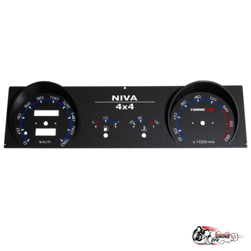 Шкала Нива приборка с.о. в стиле Vesta (синяя)