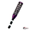 Насадка на ручку КПП сакура на фоне карбон фиолетовая 13см