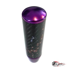 Насадка на ручку КПП мейхуа на фоне карбон фиолетовая 13см