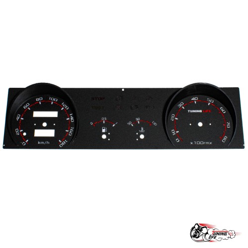 Шкала 2109 в стиле Vesta (красная)