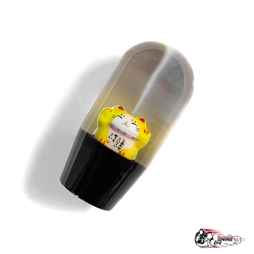 Насадка на ручку КПП с котом желтая