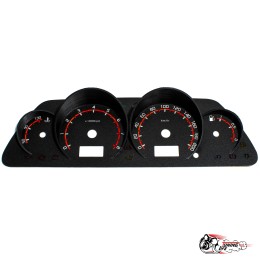 Шкала ВАЗ 2114 ВДО в стиле Веста (красная)