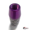 Насадка на ручку КПП сакура на фоне карбон фиолетовая 8,5см
