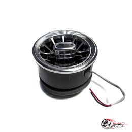 Воздуховод AMG Гранта регулируемые с белой подсветкой СЕРЕБРО