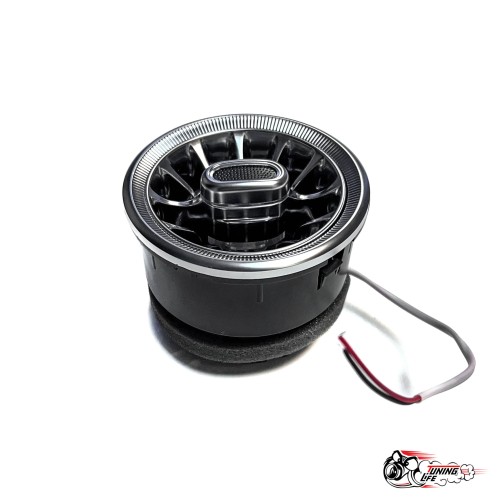 Воздуховод AMG Гранта регулируемые с белой подсветкой СЕРЕБРО