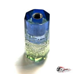 Насадка на ручку КПП дрифтовая 10см 3 цвета кристалл (зеленый белый синий)