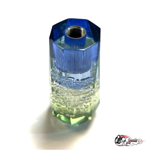 Насадка на ручку КПП дрифтовая 15см 3 цвета кристалл (зеленый белый синий)