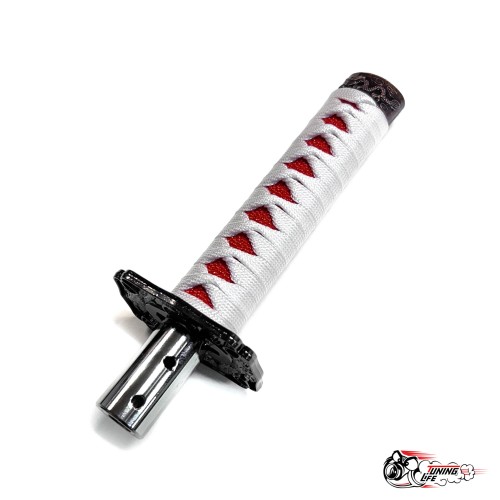Насадка на КПП меч самурая Белая с Красным 20см