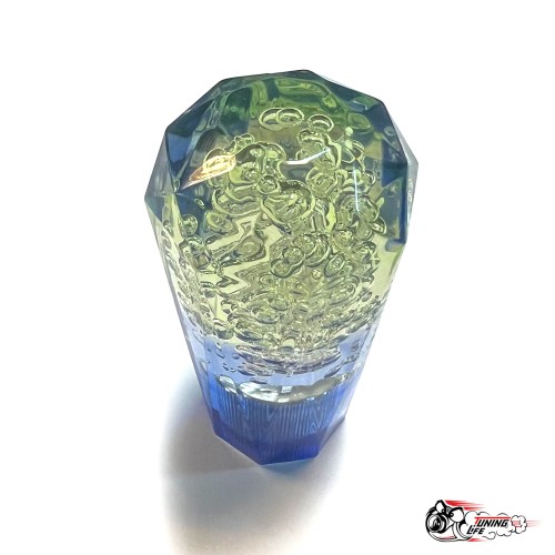 Насадка на ручку КПП дрифтовая 15см 3 цвета кристалл (зеленый белый синий)