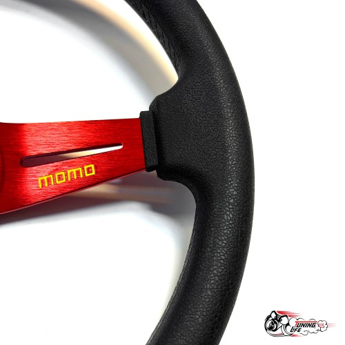 Руль МОМО без вылета красный (бюджет)