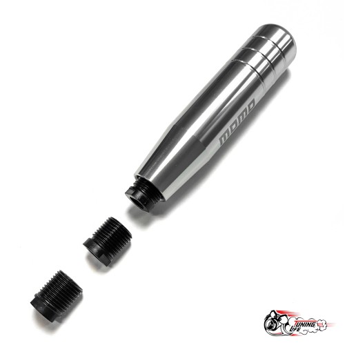 Насадка на ручку КПП МОМО цилиндр гладкий (серебро)