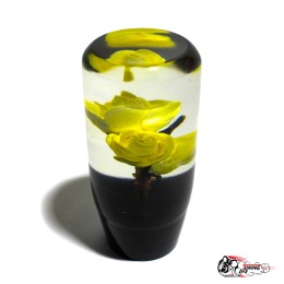 Насадка на ручку КПП роза желтая 10см