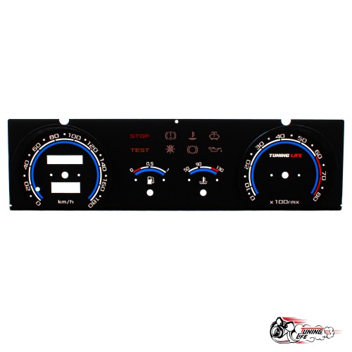 Шкала 2109 в стиле приора 2 (синяя)