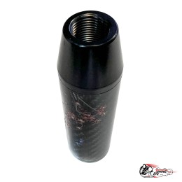 Насадка на ручку КПП мейхуа на фоне карбон черная 13см