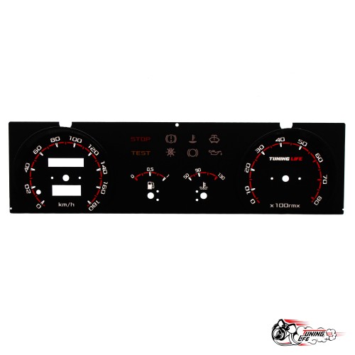 Шкала 2109 в стиле Vesta (красная)