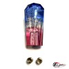 Насадка на ручку КПП дрифтовая 10см 3 цвета кристалл (синий белый красный)