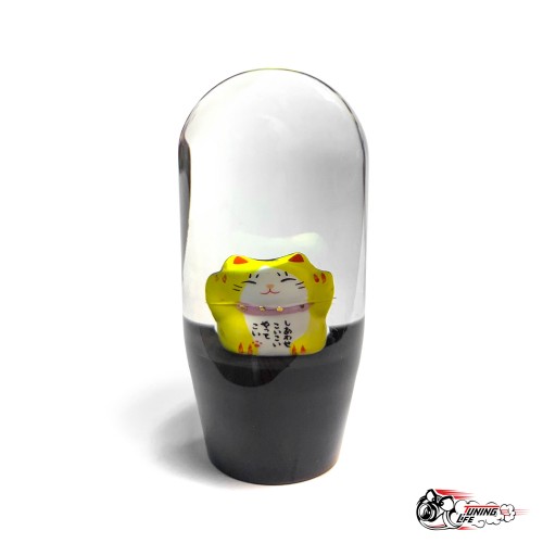 Насадка на ручку КПП с котом желтая