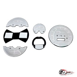 Шкала 2105 под стандартные датчики в стиле Веста красная