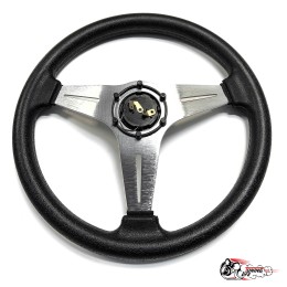 Руль МОМО без вылета серый (бюджет)