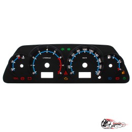 Шкала ВАЗ 2114 ВДО в стиле Веста (синяя)