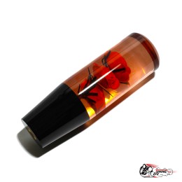 Насадка на ручку КПП роза красная 15см