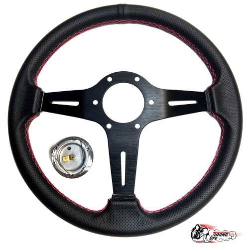 Руль Nardi Deep Corn перф. кожа черный средний вынос 7СМ (6х74) D35