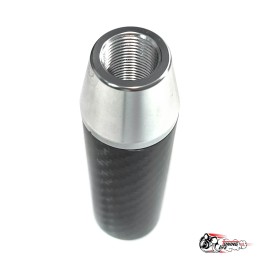 Насадка на ручку КПП мейхуа на фоне карбон серая 13см