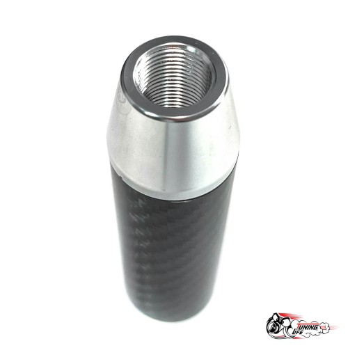 Насадка на ручку КПП мейхуа на фоне карбон серая 13см