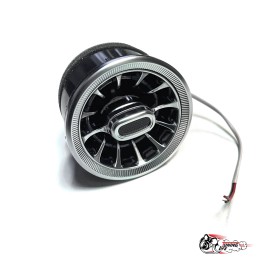 Воздуховод AMG Гранта регулируемые с белой подсветкой СЕРЕБРО