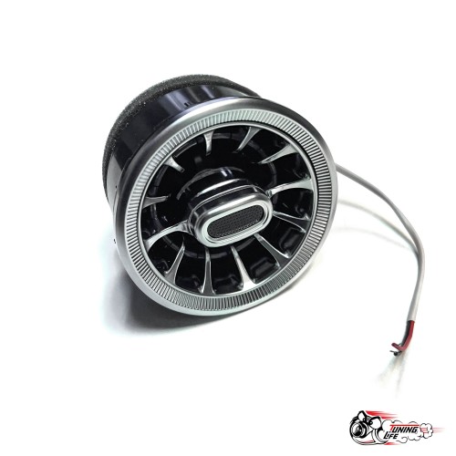 Воздуховод AMG Гранта регулируемые с белой подсветкой СЕРЕБРО