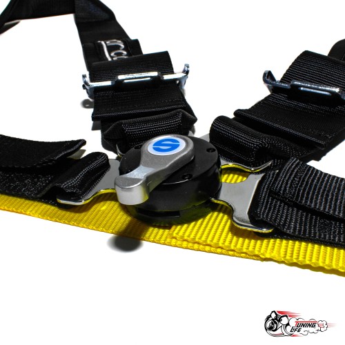 Ремни Sparco ЧЕРНЫЕ 4 точки (быстросъем)